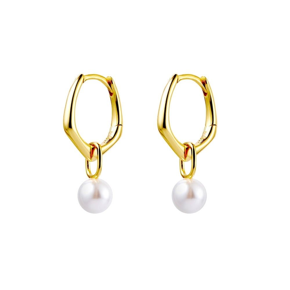 Gold Plated 'Dawn' Hoop Earrings