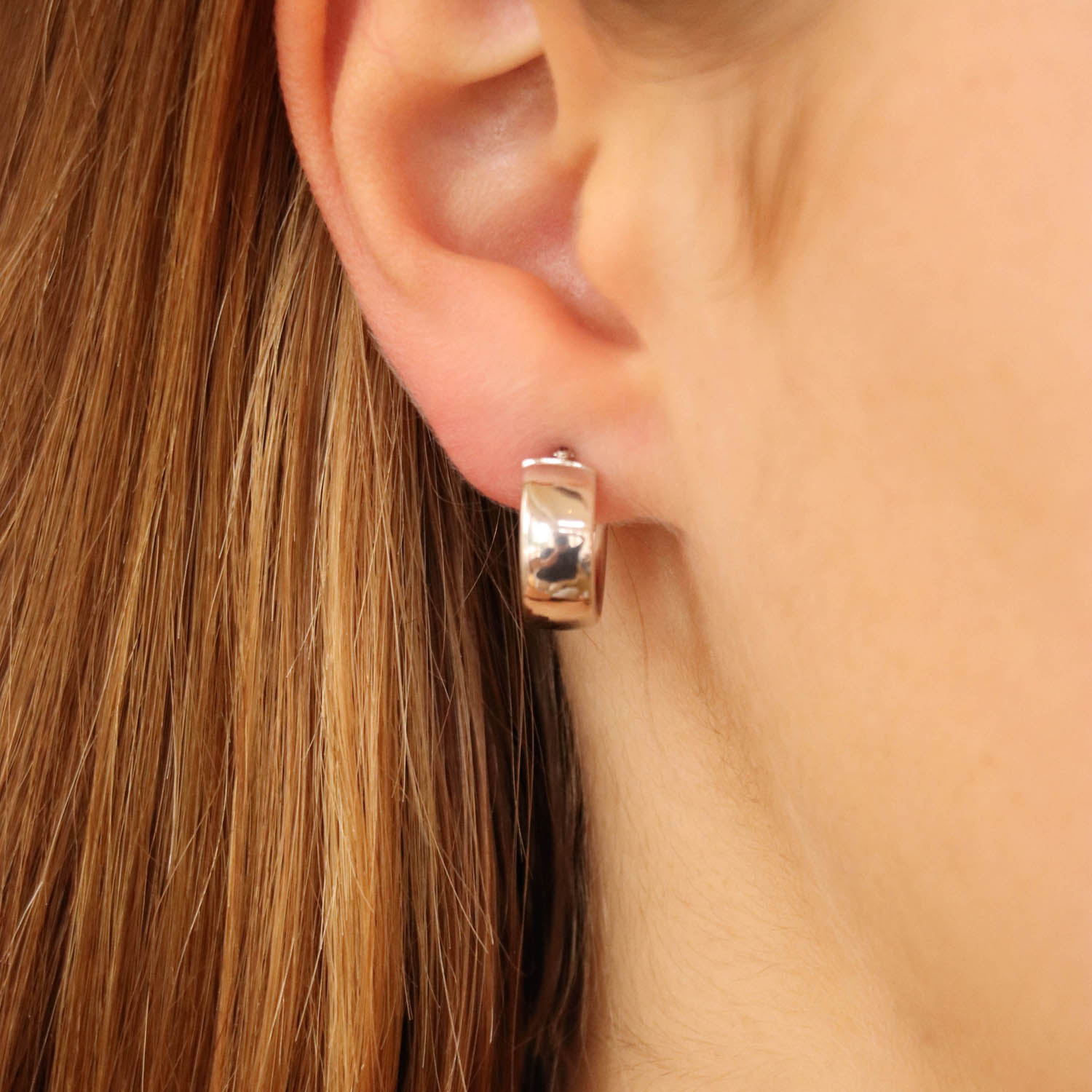 9k Yellow Gold Creole Hoop Earrings