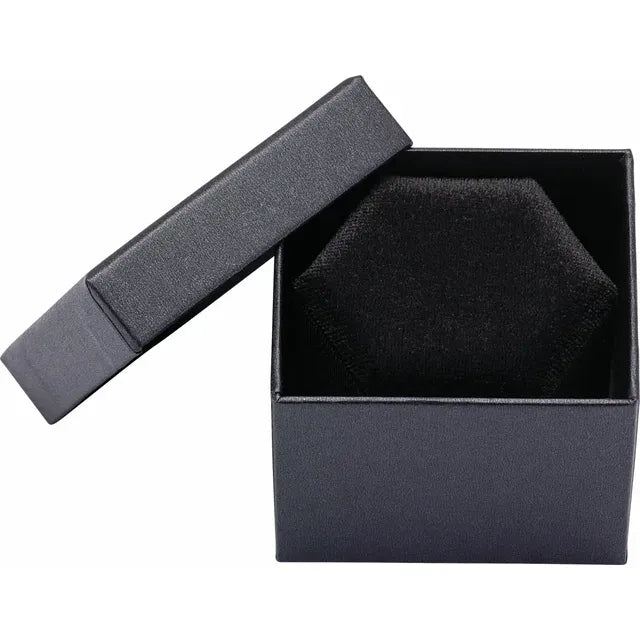 Black Velvet Double Ring Box