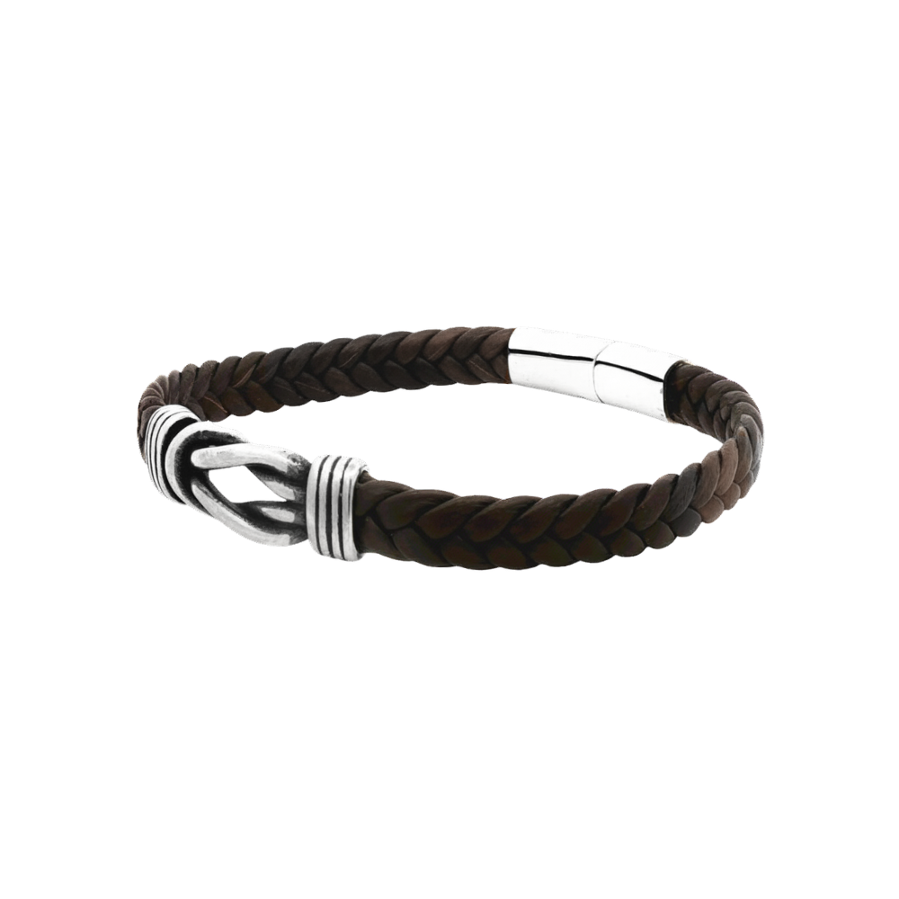 Brown Leather Sailor Knot Bracelet