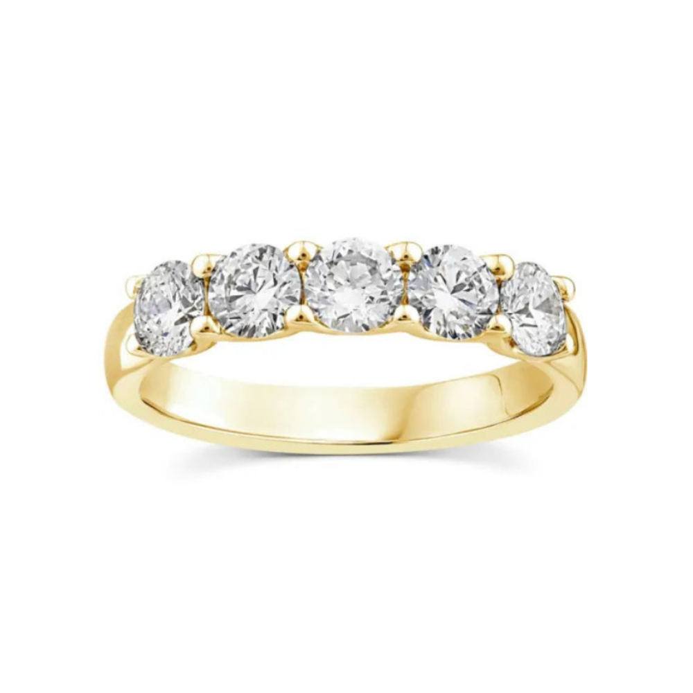 9k Yellow Gold 1.25ct Lab Diamond Ring