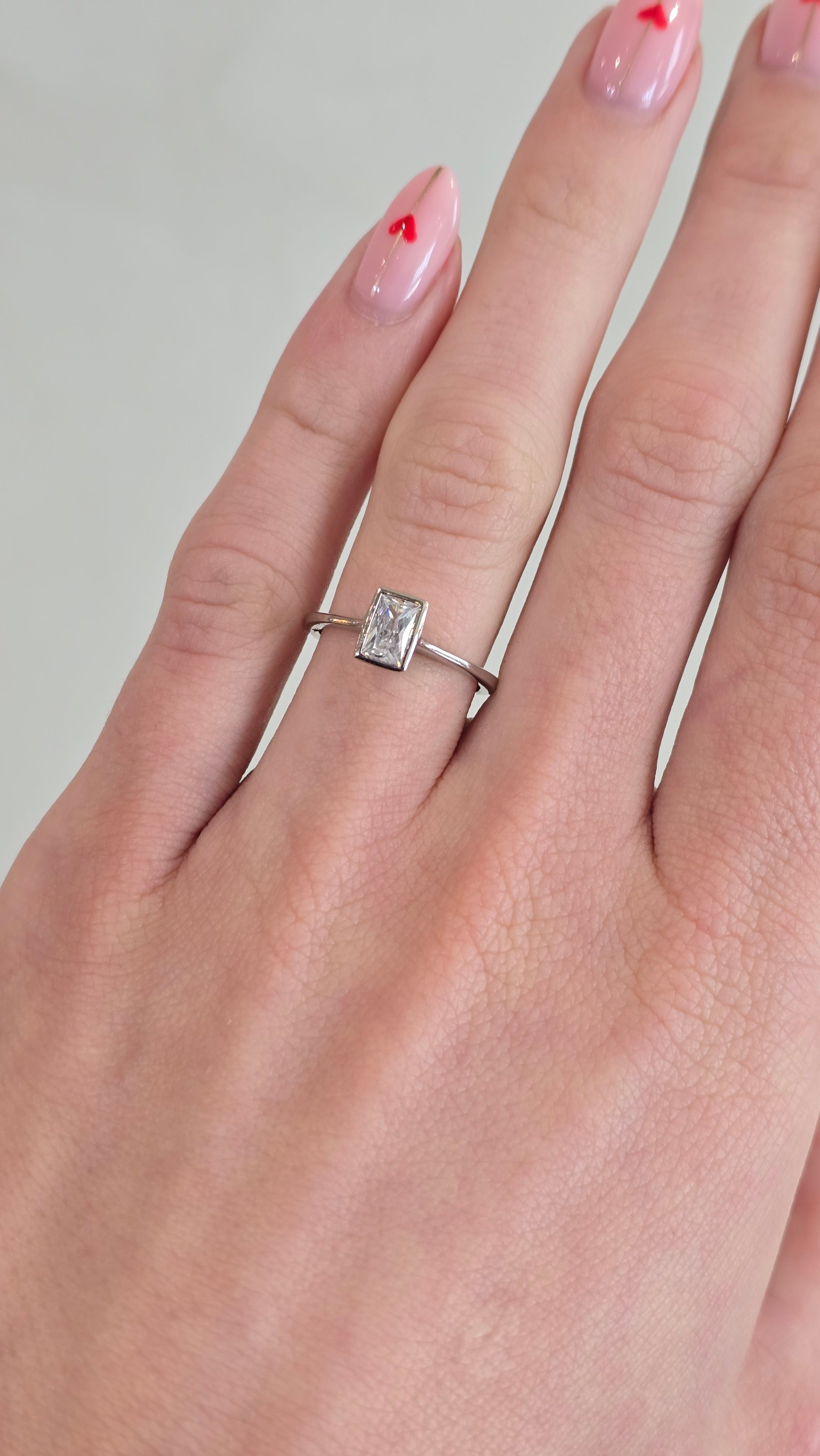Sterling Silver 'Unity' CZ Proposal Ring