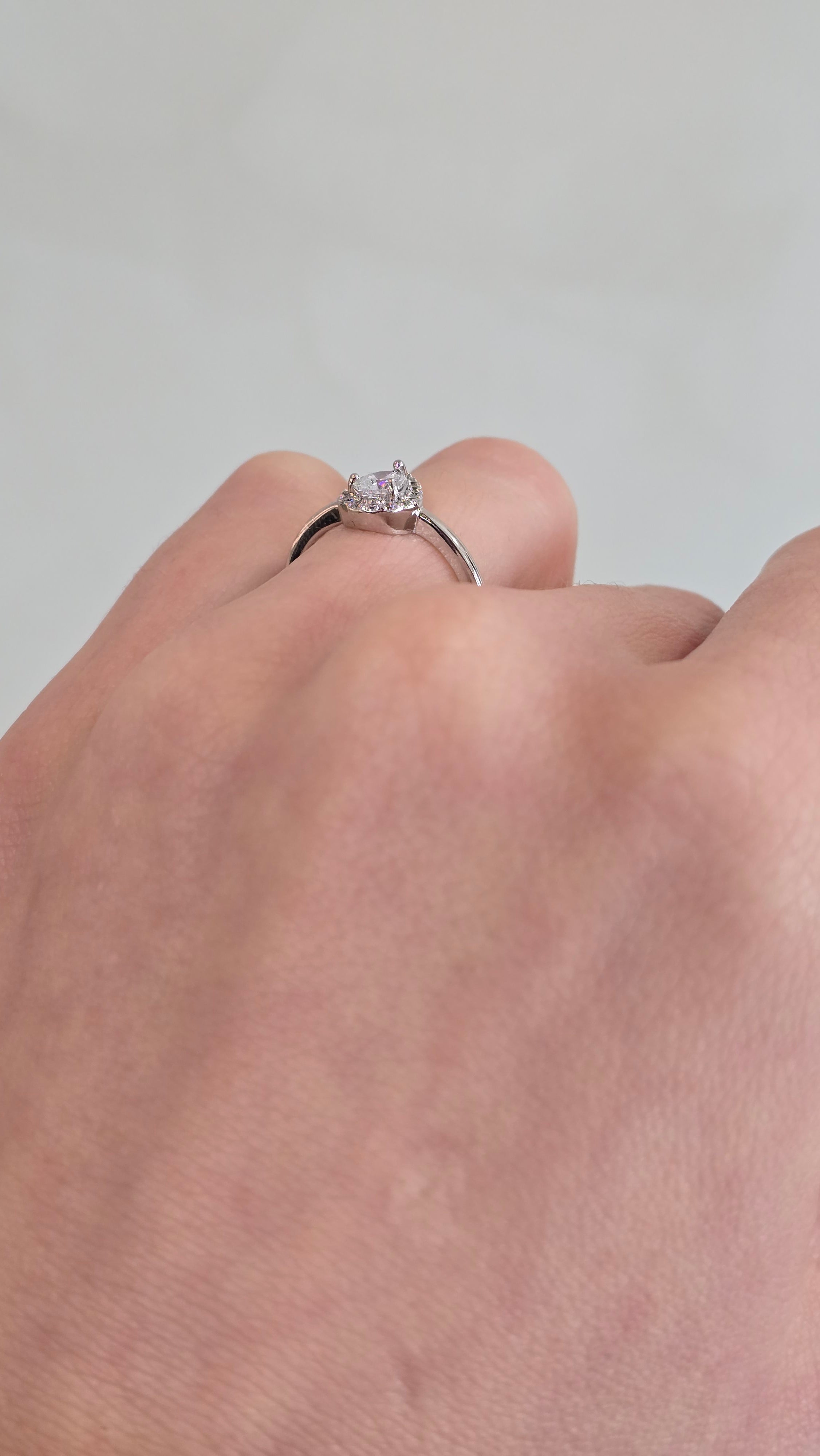 Sterling Silver 'Evermore' CZ Proposal Ring