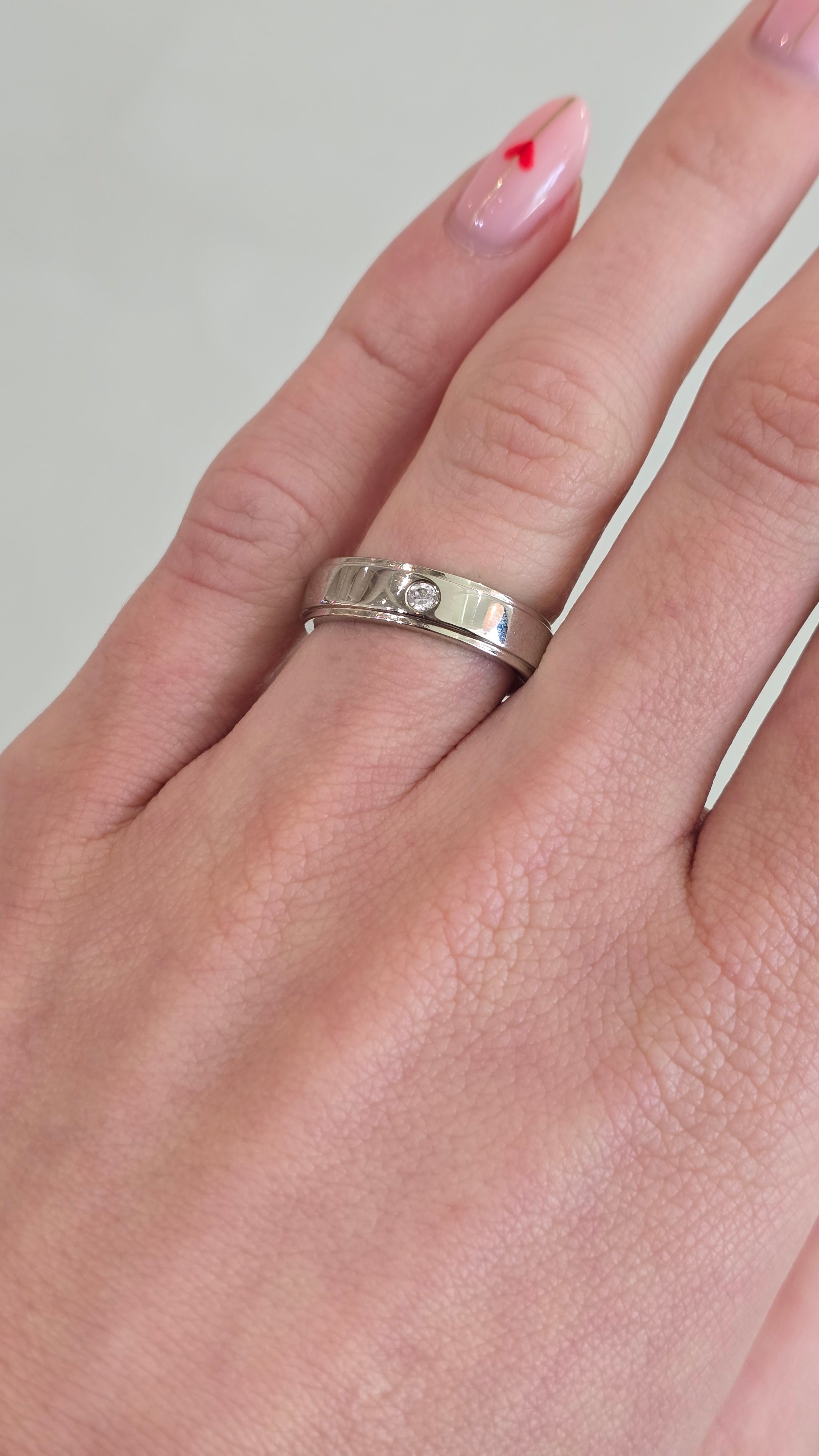 Sterling Silver 'Bonded' CZ Proposal Ring