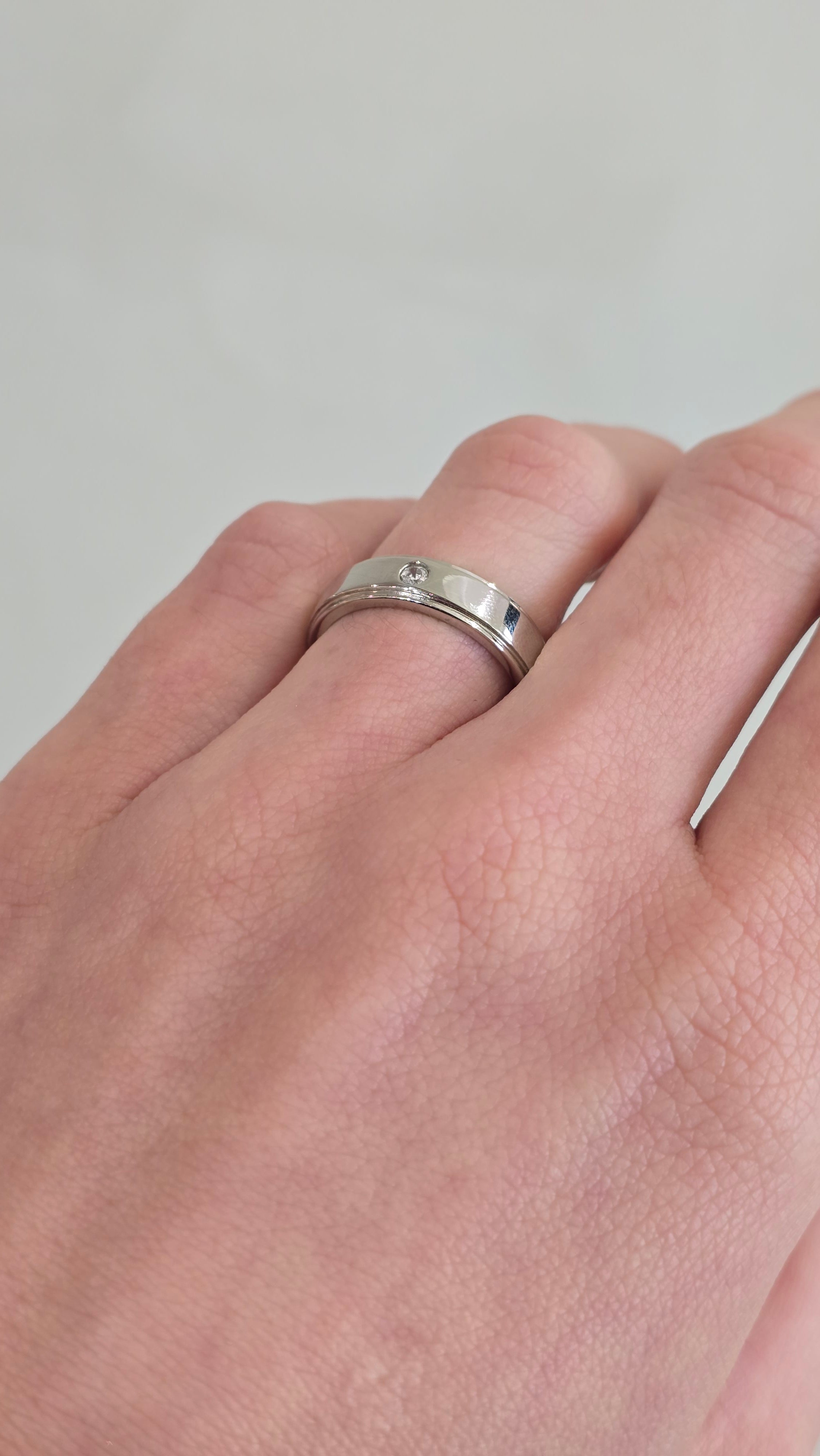 Sterling Silver 'Bonded' CZ Proposal Ring