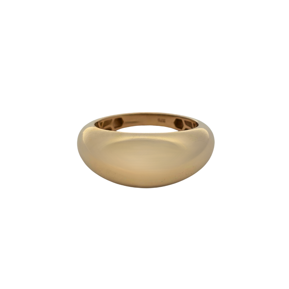 9k Yellow Gold High Dome Ring