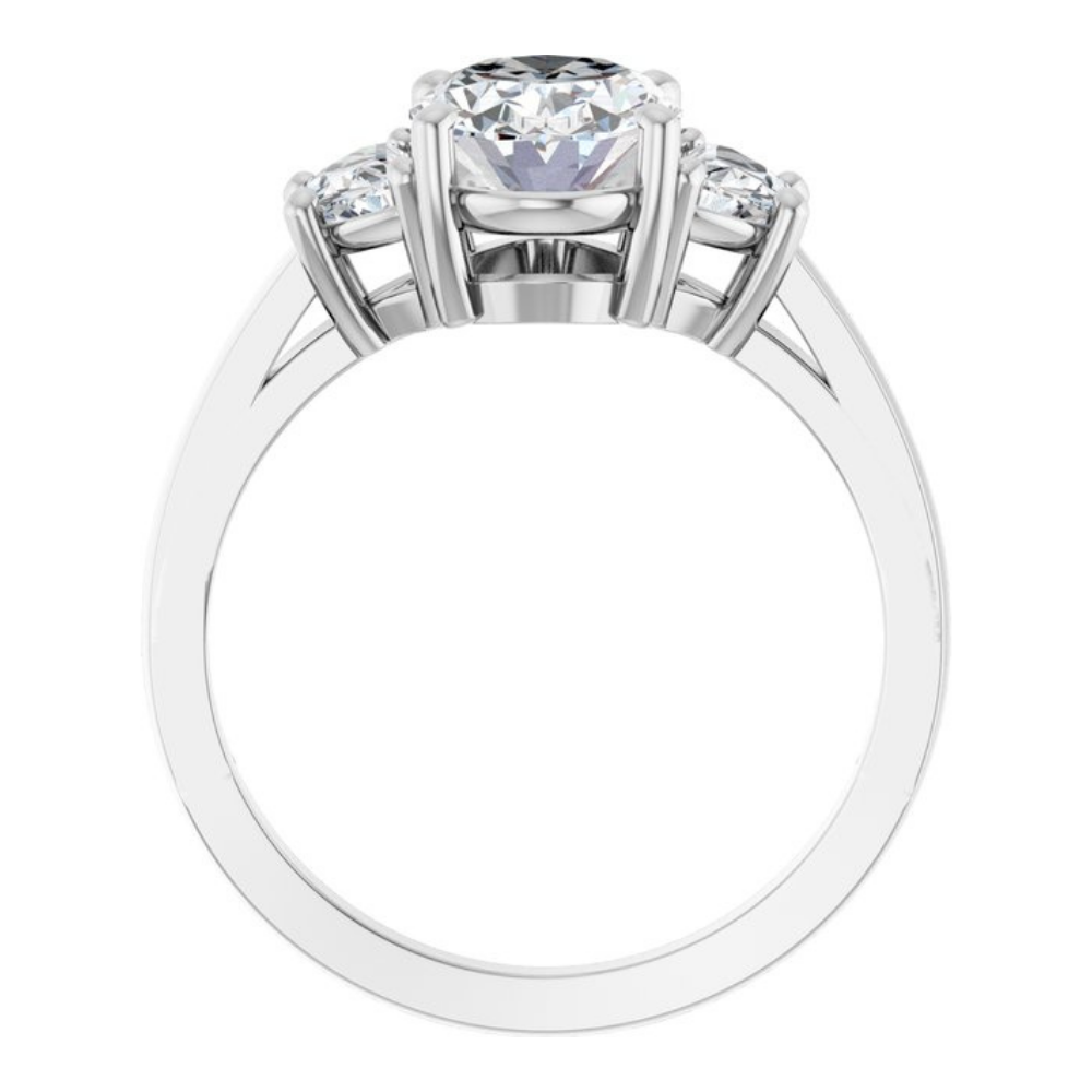 'Luna' Oval & Half Moon Ring