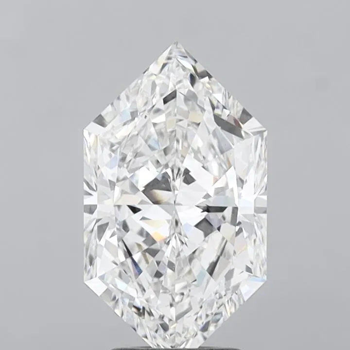 3.08ct Hexagonal Lab Grown Diamond (Colour E, Clarity VVS2, IGI Certified)
