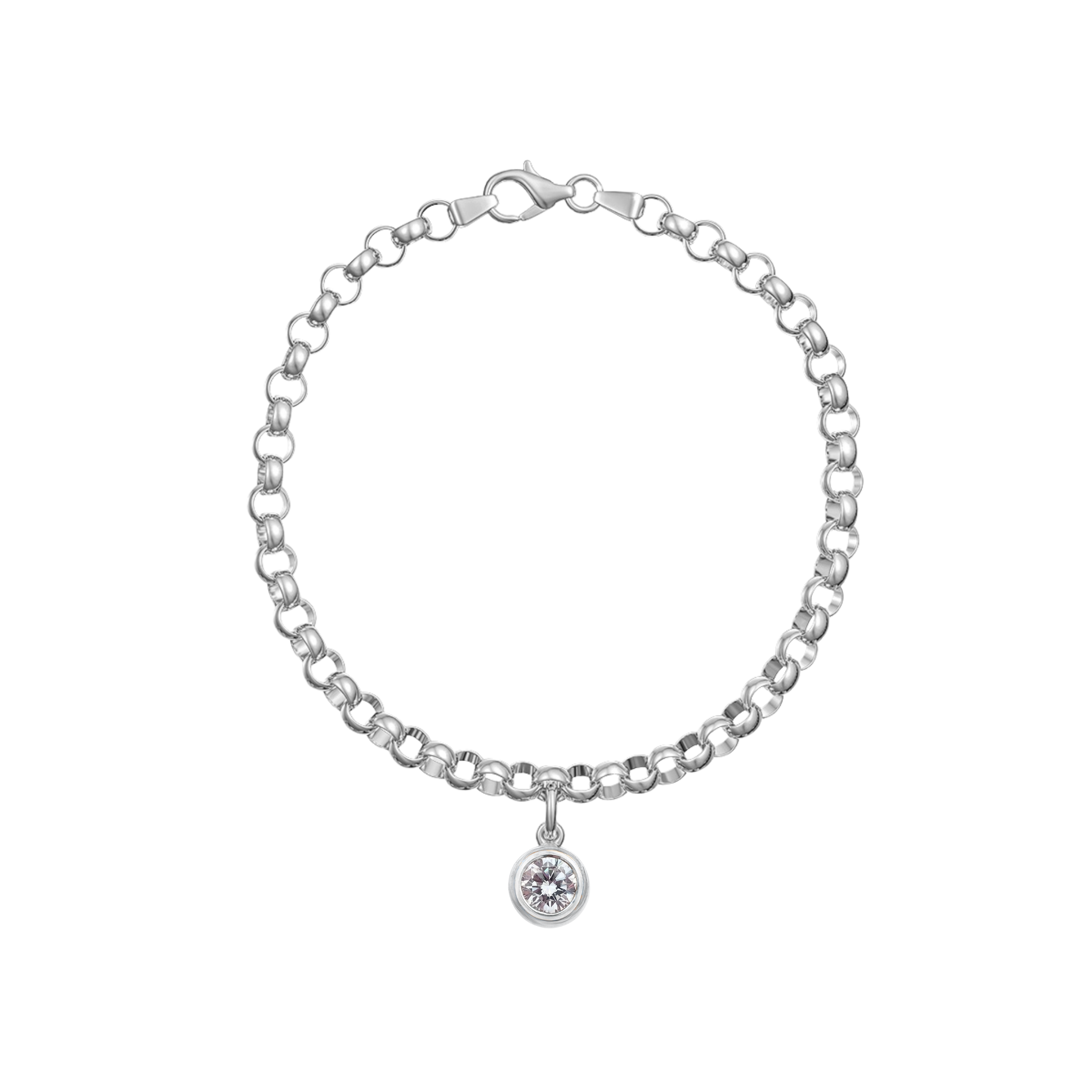 Love in a Jewel Solitaire Charm