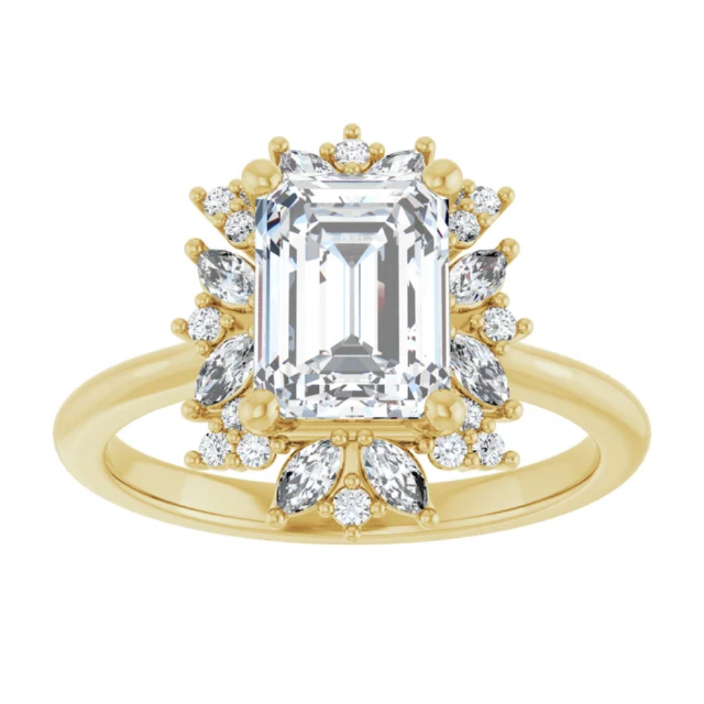 'Aurelia' Emerald Ring
