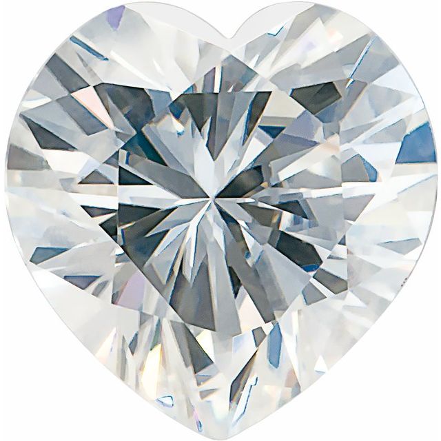 Heart Moissanite