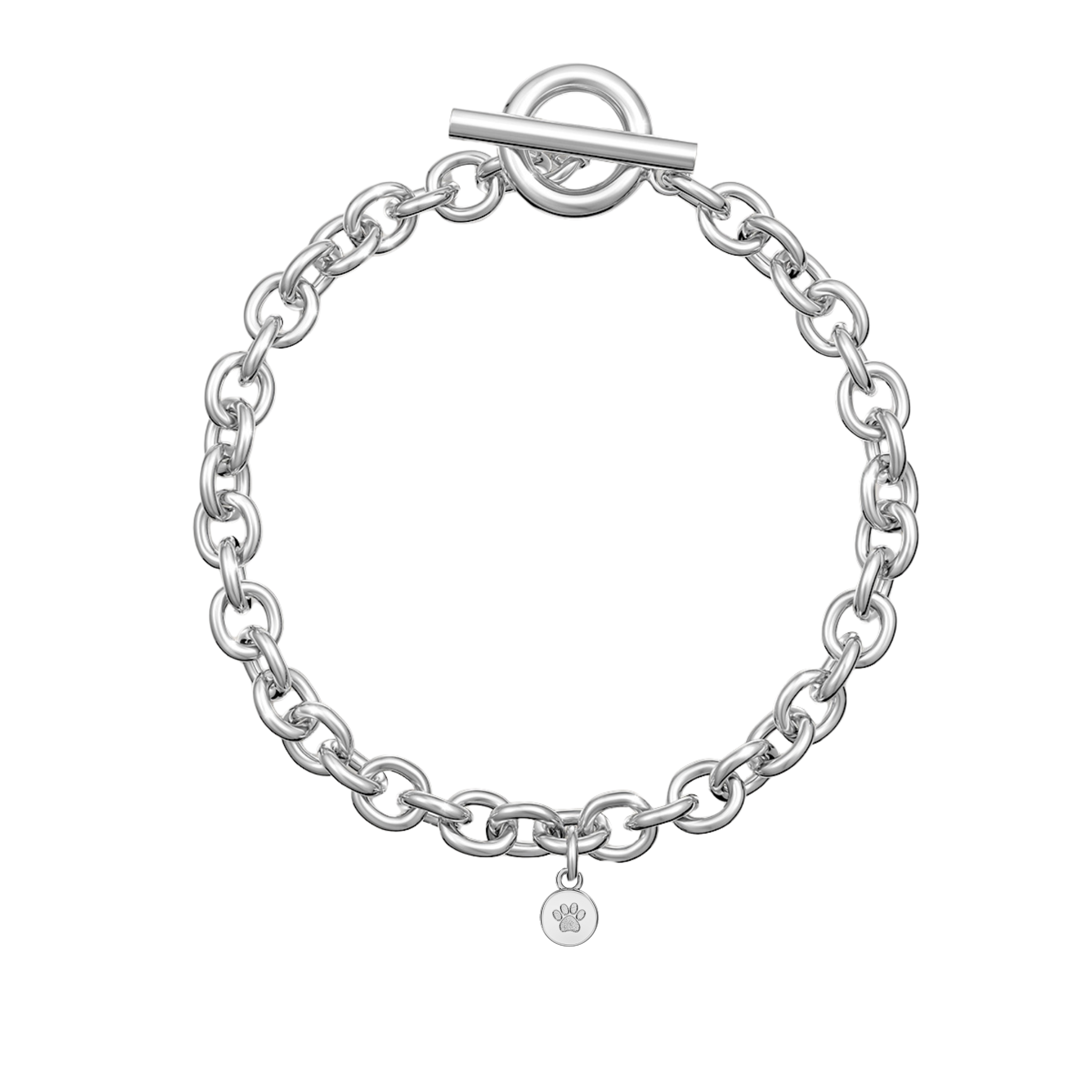 Love in a Jewel Paw Print Chic Charm