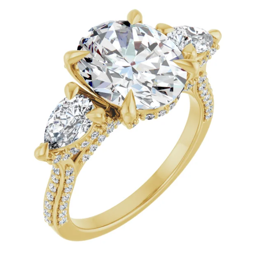 'Francesca' Pear Ring