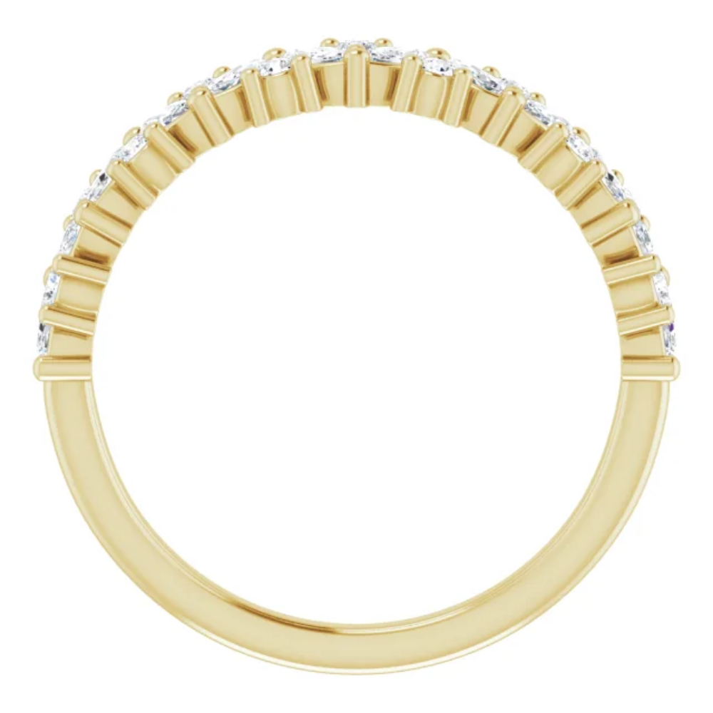 14k Yellow Gold 'Harper' Lab Diamond Band