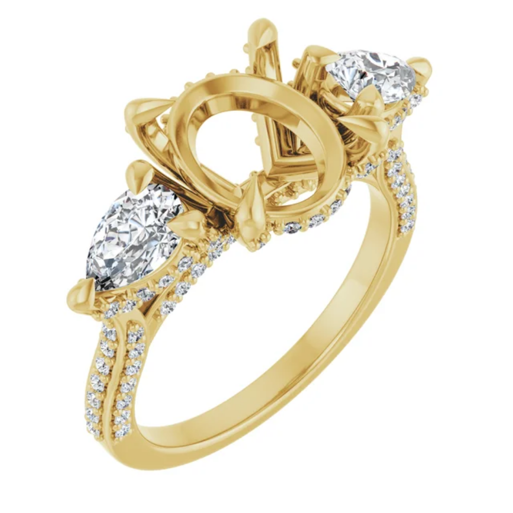 'Francesca' Pear Ring