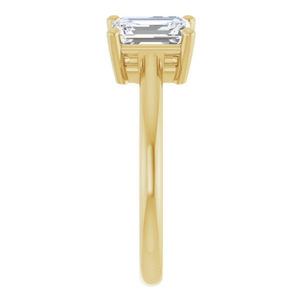 'Elodie' Pear & Emerald Cut Toi et Moi Two Stone Ring