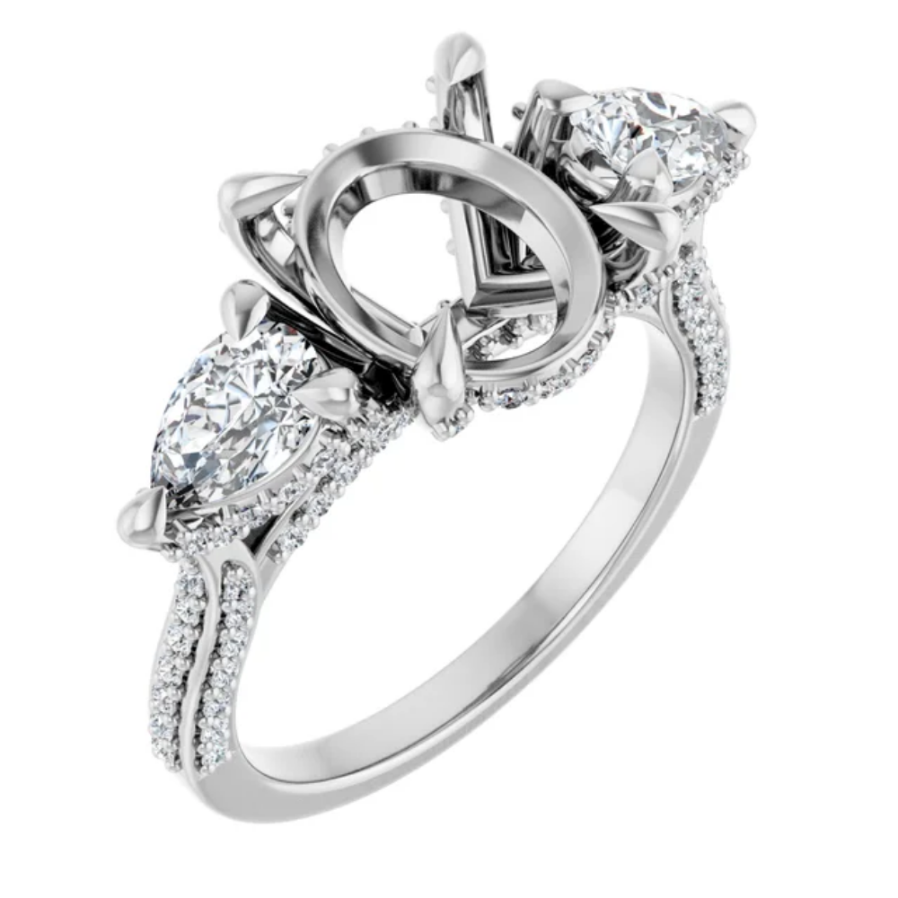 'Francesca' Pear Ring