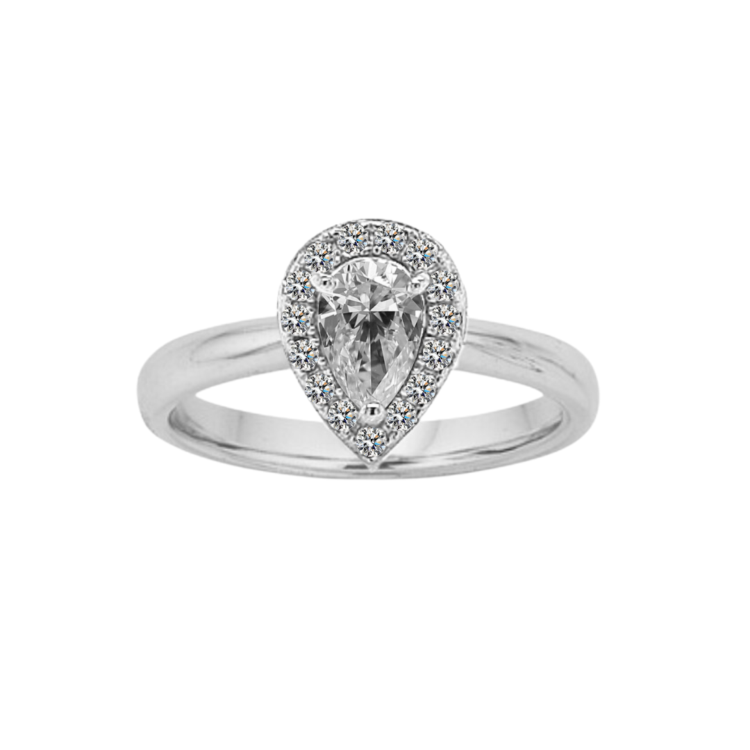 Sterling Silver 'Evermore' CZ Proposal Ring