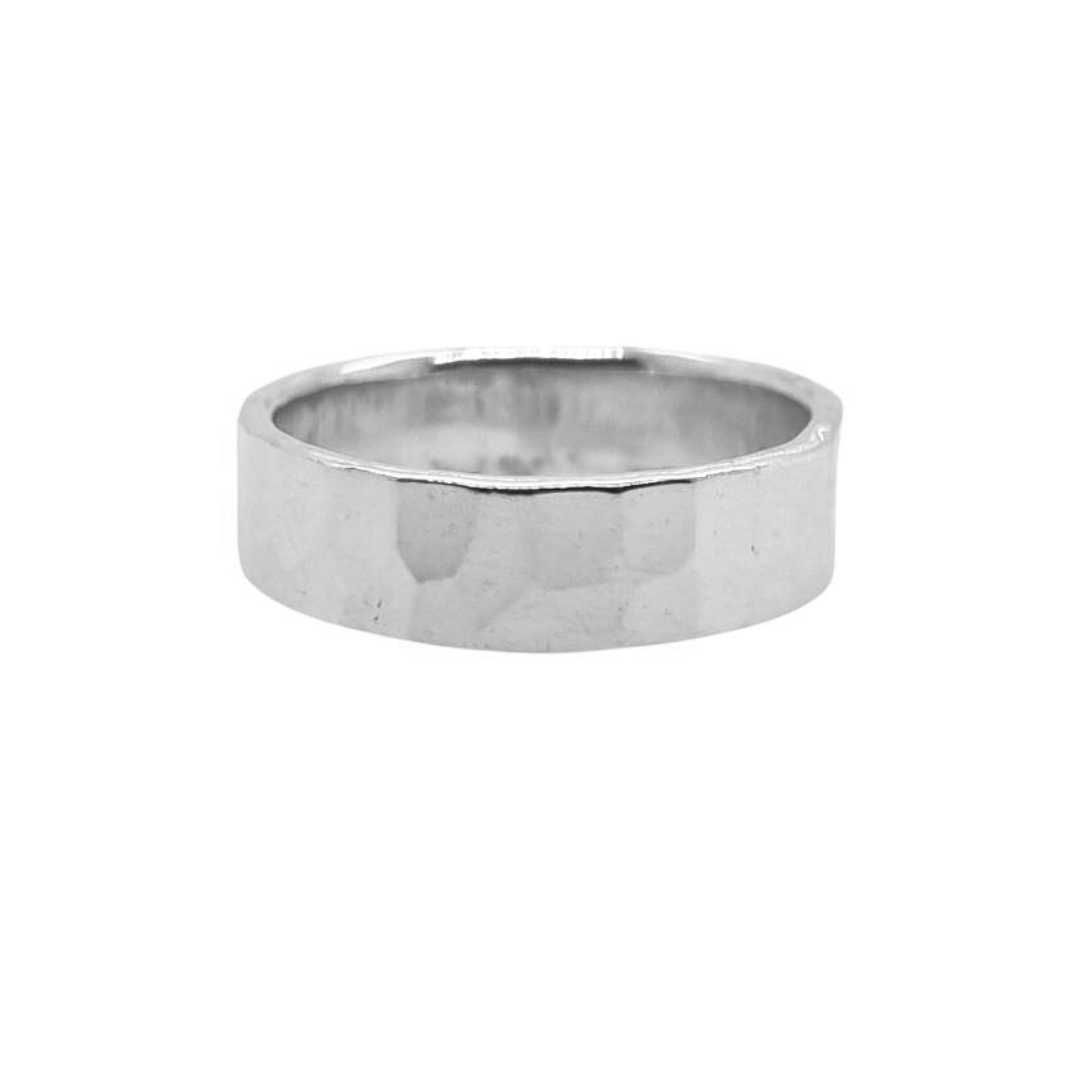 Sterling Silver Hammered Ring
