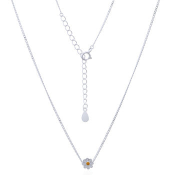 Sterling Silver Daisy Necklace