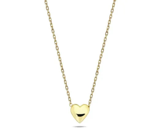 9k Gold Heart Necklace