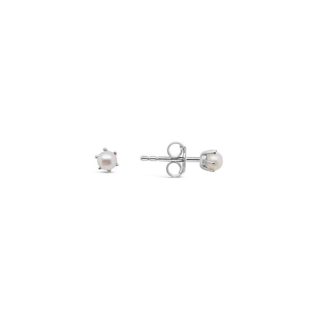 Sterling Silver 'Dawn' Pearl Stud Earrings