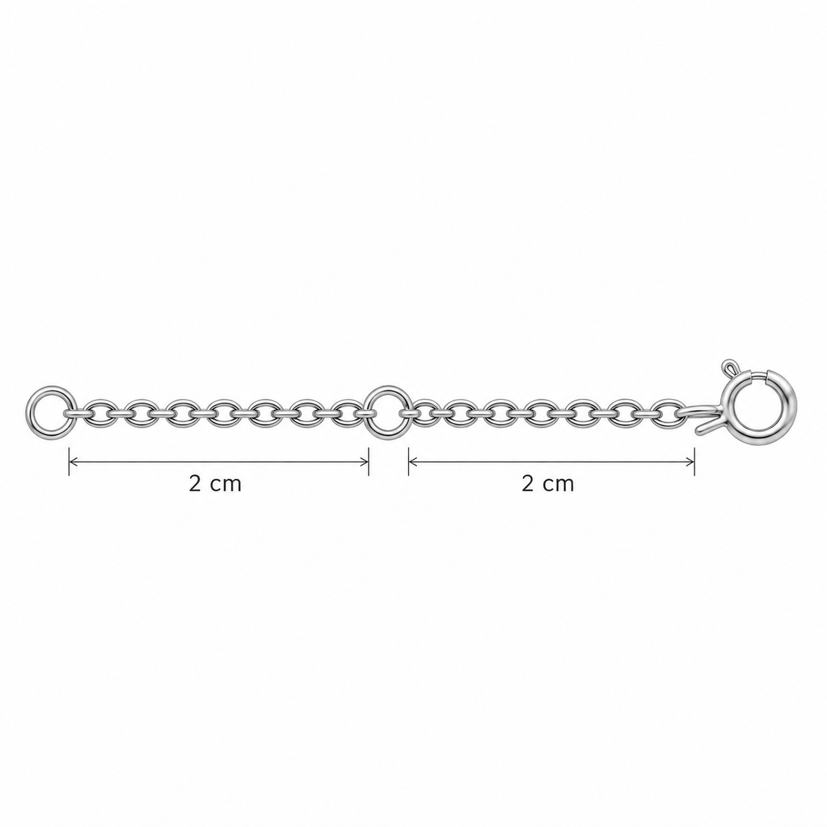 Sterling Silver 5cm Extension Chain