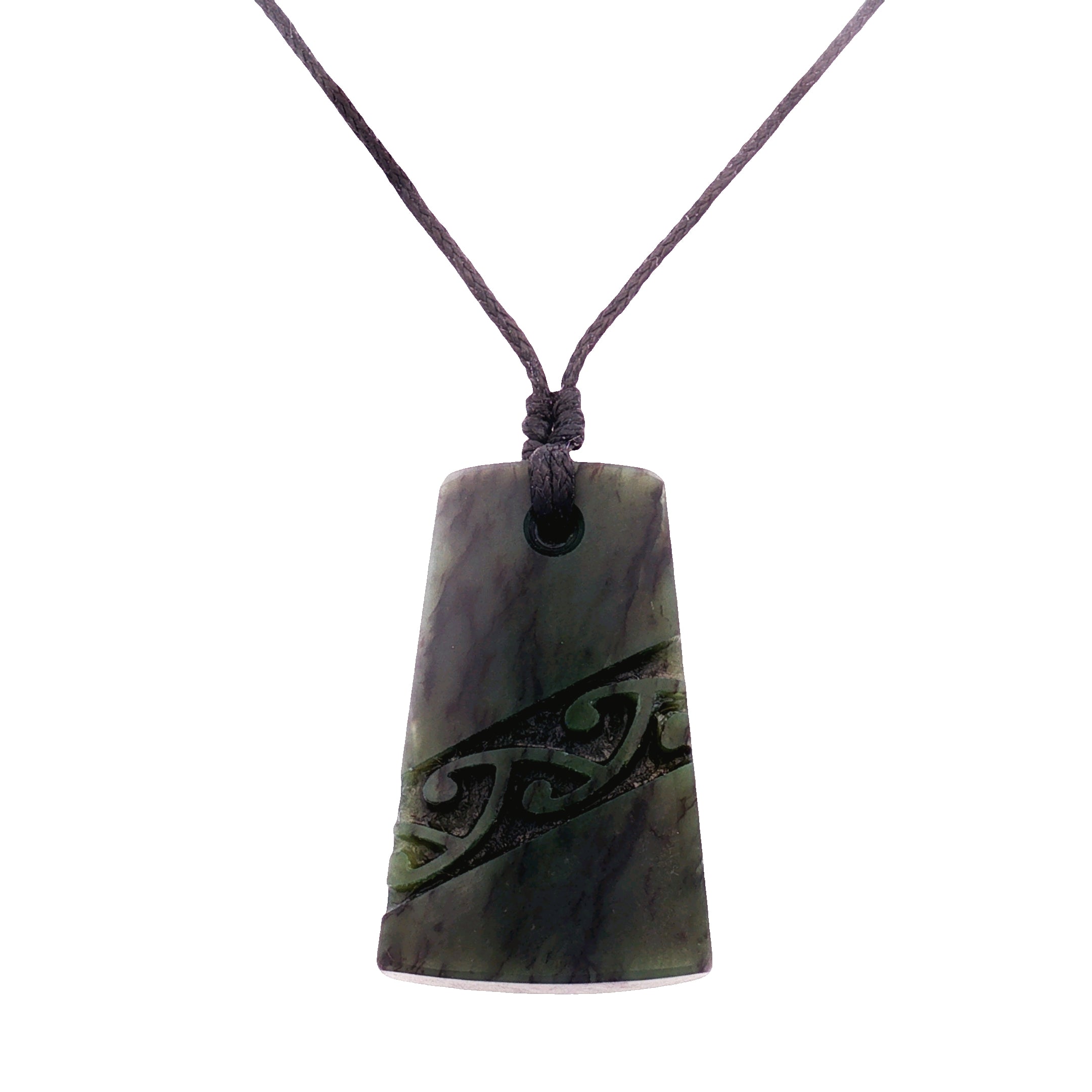 Toki Engraved Koru Pounamu Necklace