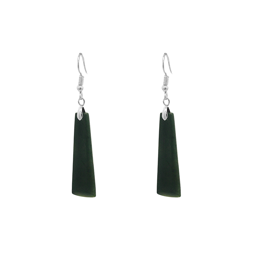 Toki Pounamu Drop Earrings