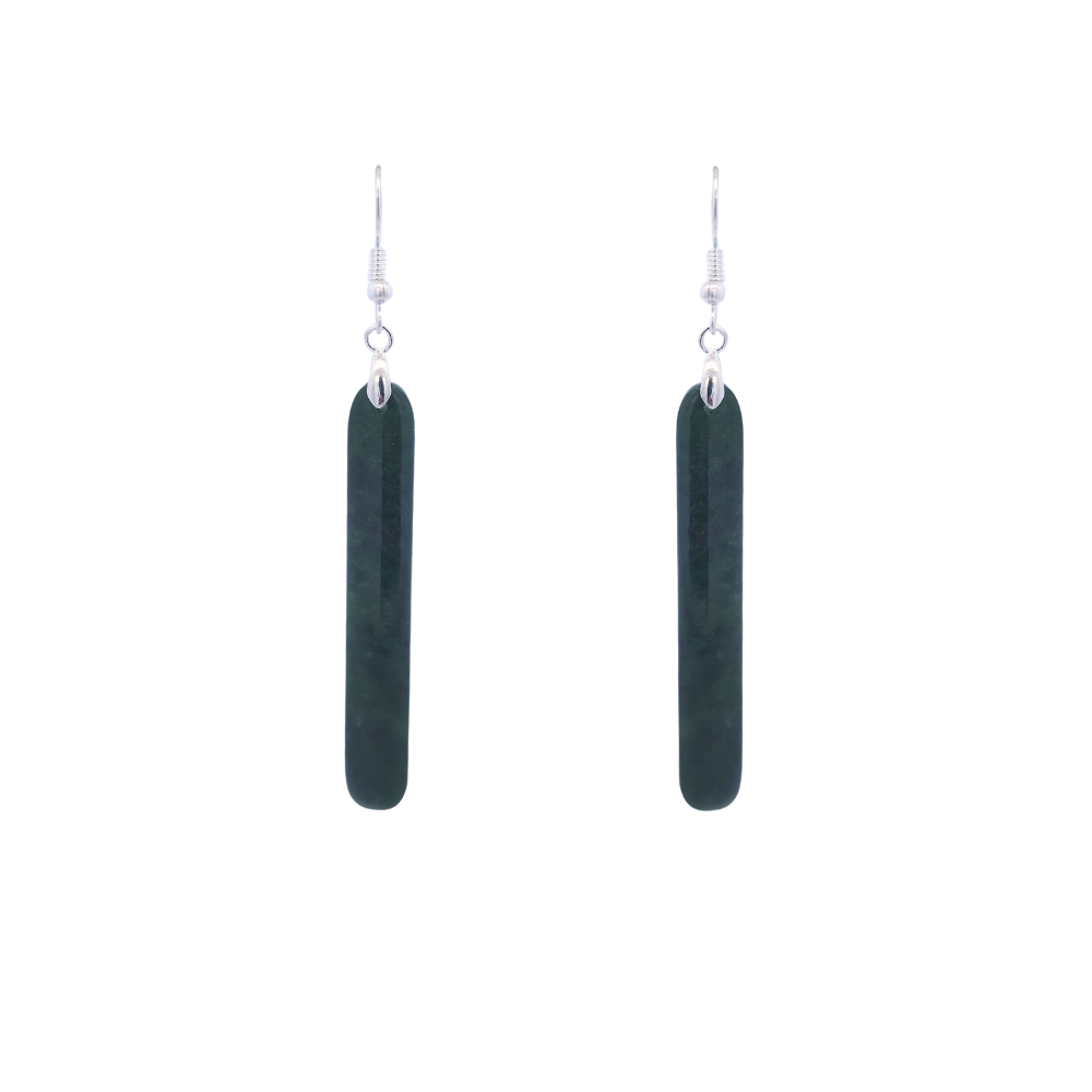 Roimata Pounamu 60mm Drop Earrings