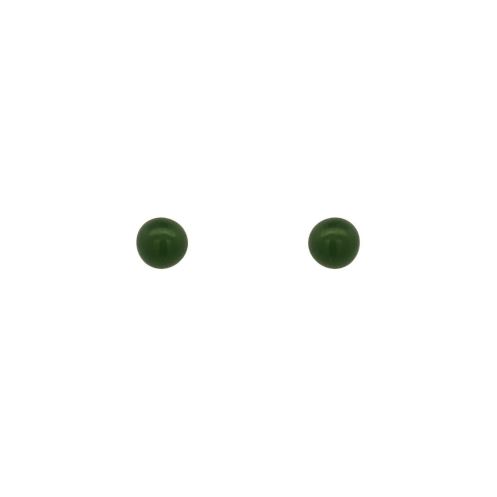 8mm Pounamu Ball Stud Earrings
