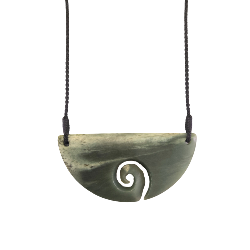 One of a Kind Koru Breast Plate Pounamu Necklace