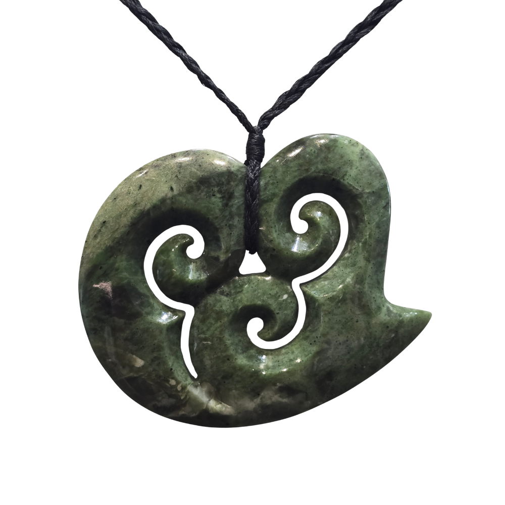 NZ Unique Kahotea Pounamu Contemporary Pendant