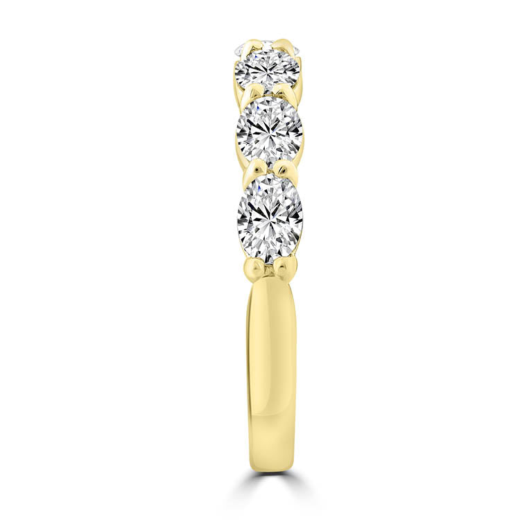 18k Yellow Gold Oval Lab Diamond Ring (1.30ct)