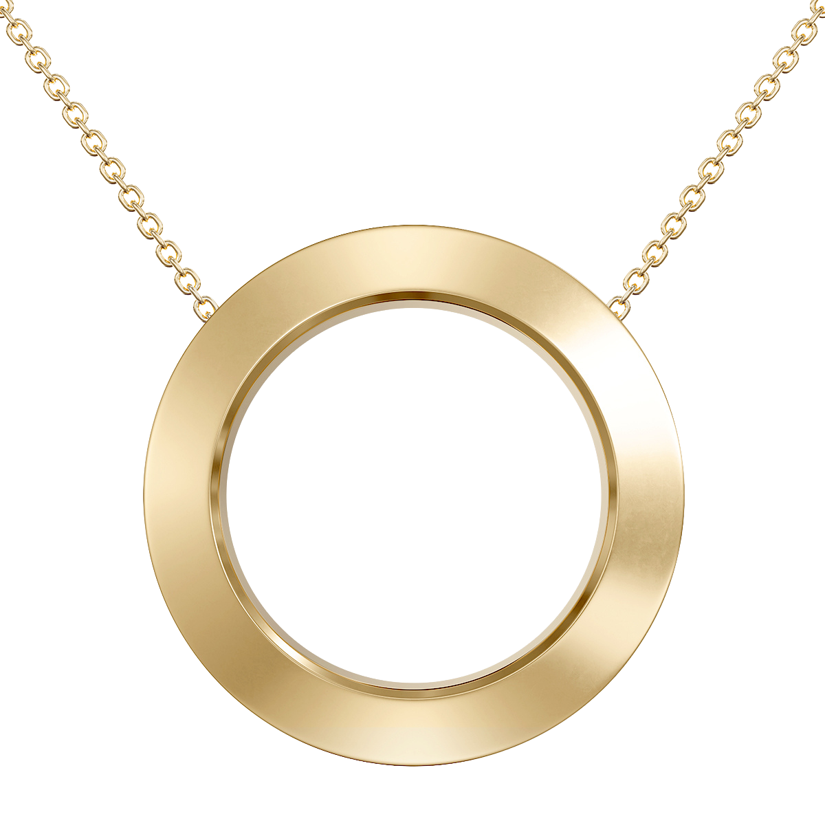 Love in a Jewel Plain Circle of Love Pendant