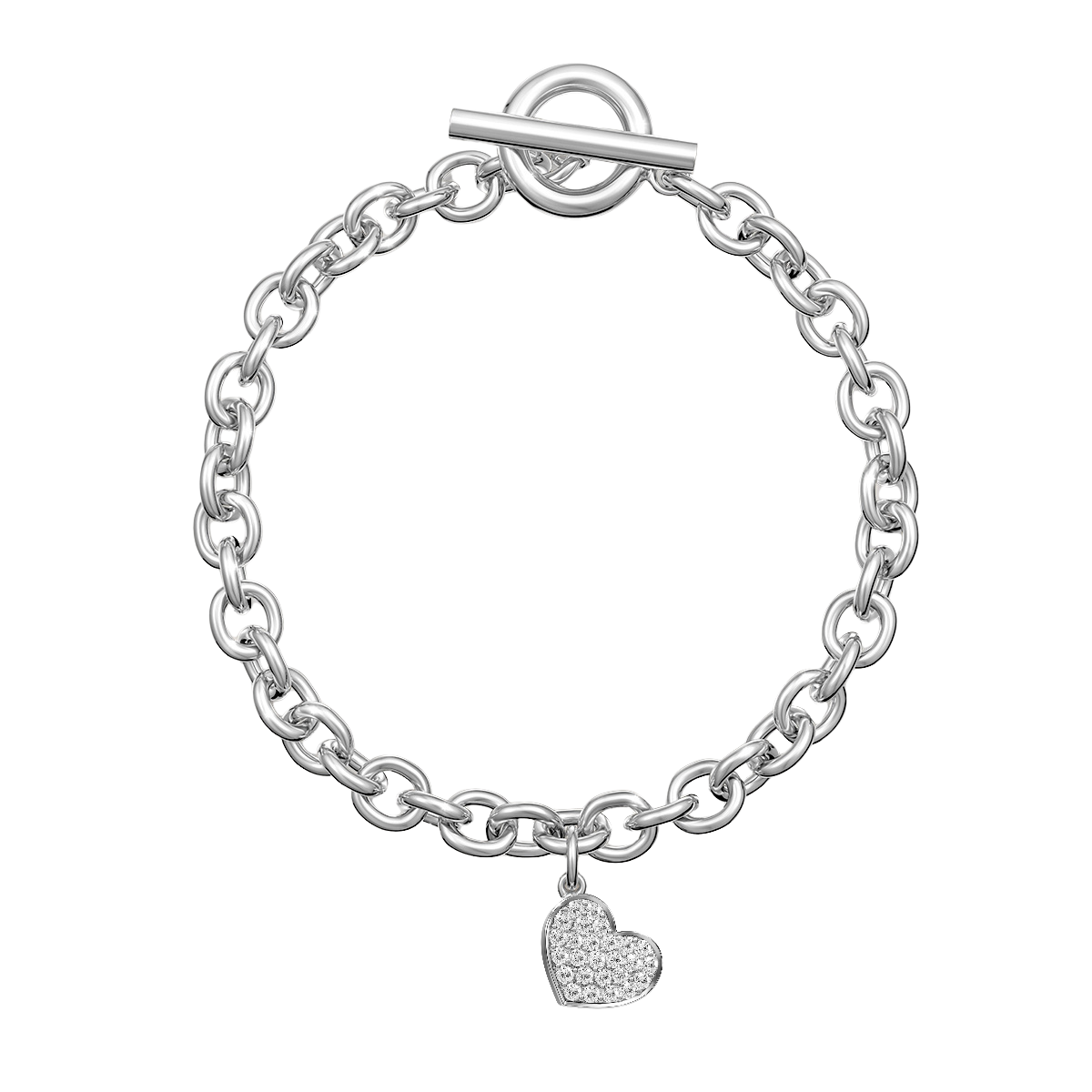 Love in a Jewel Full Heart Charm
