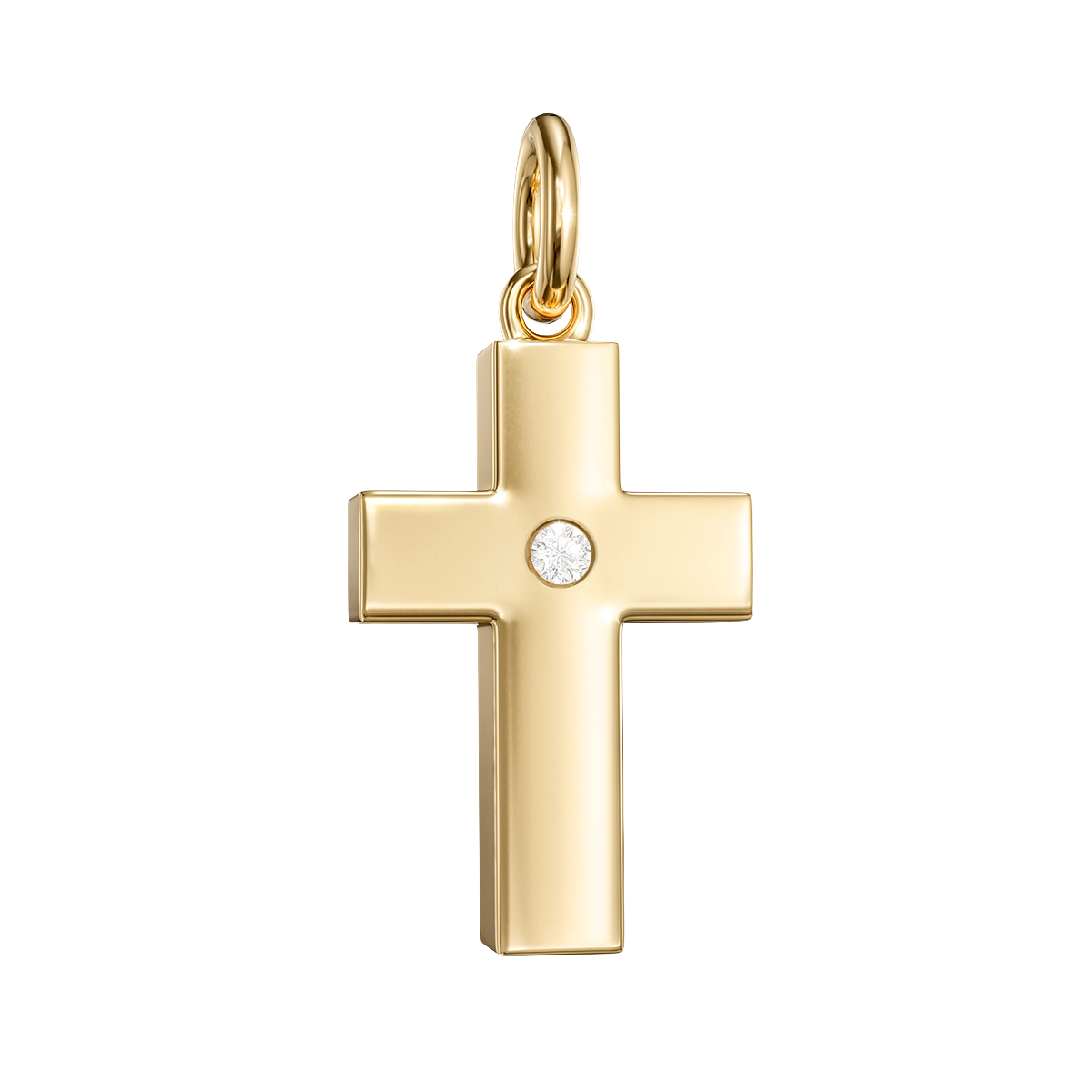 Love in a Jewel Cross Charm