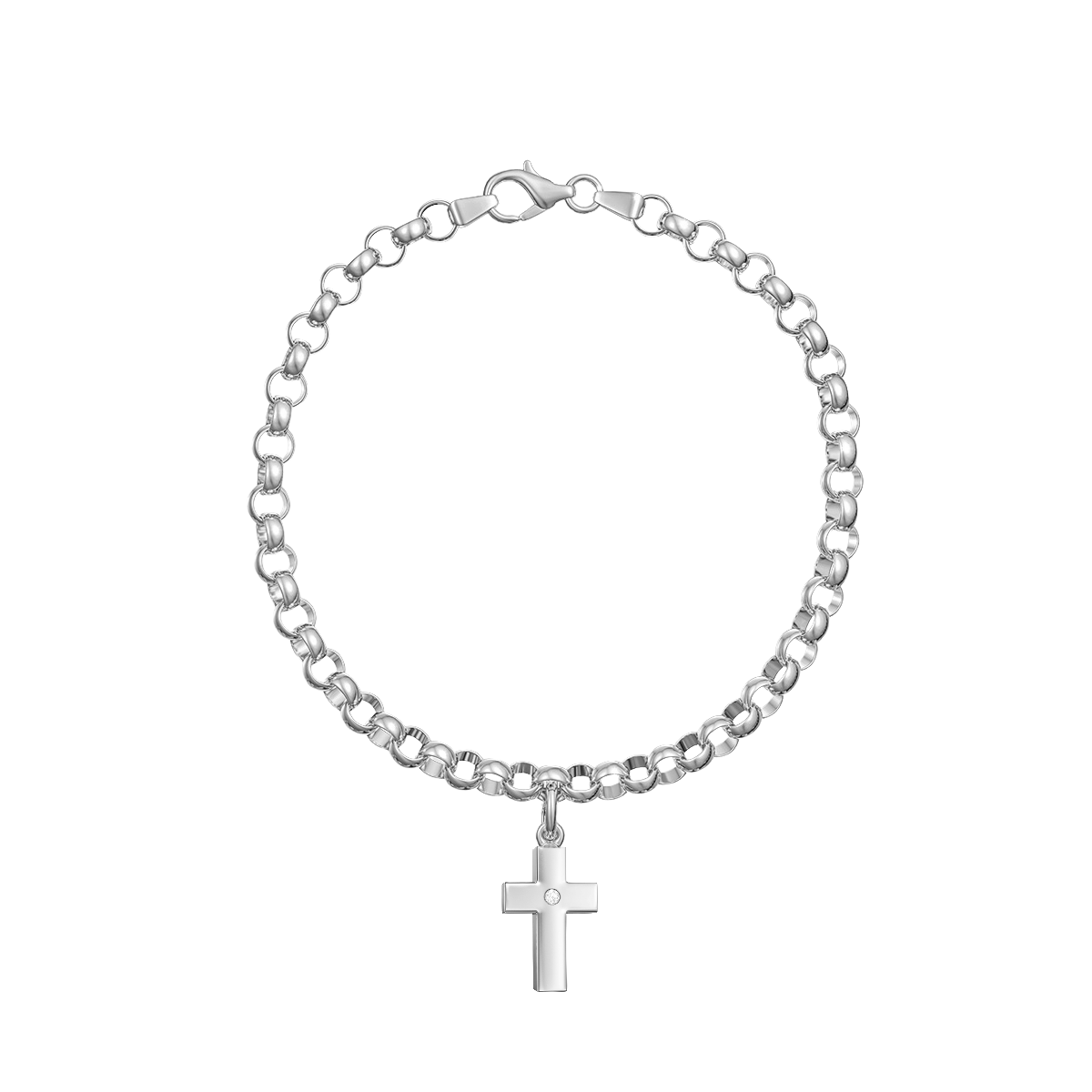 Love in a Jewel Cross Charm
