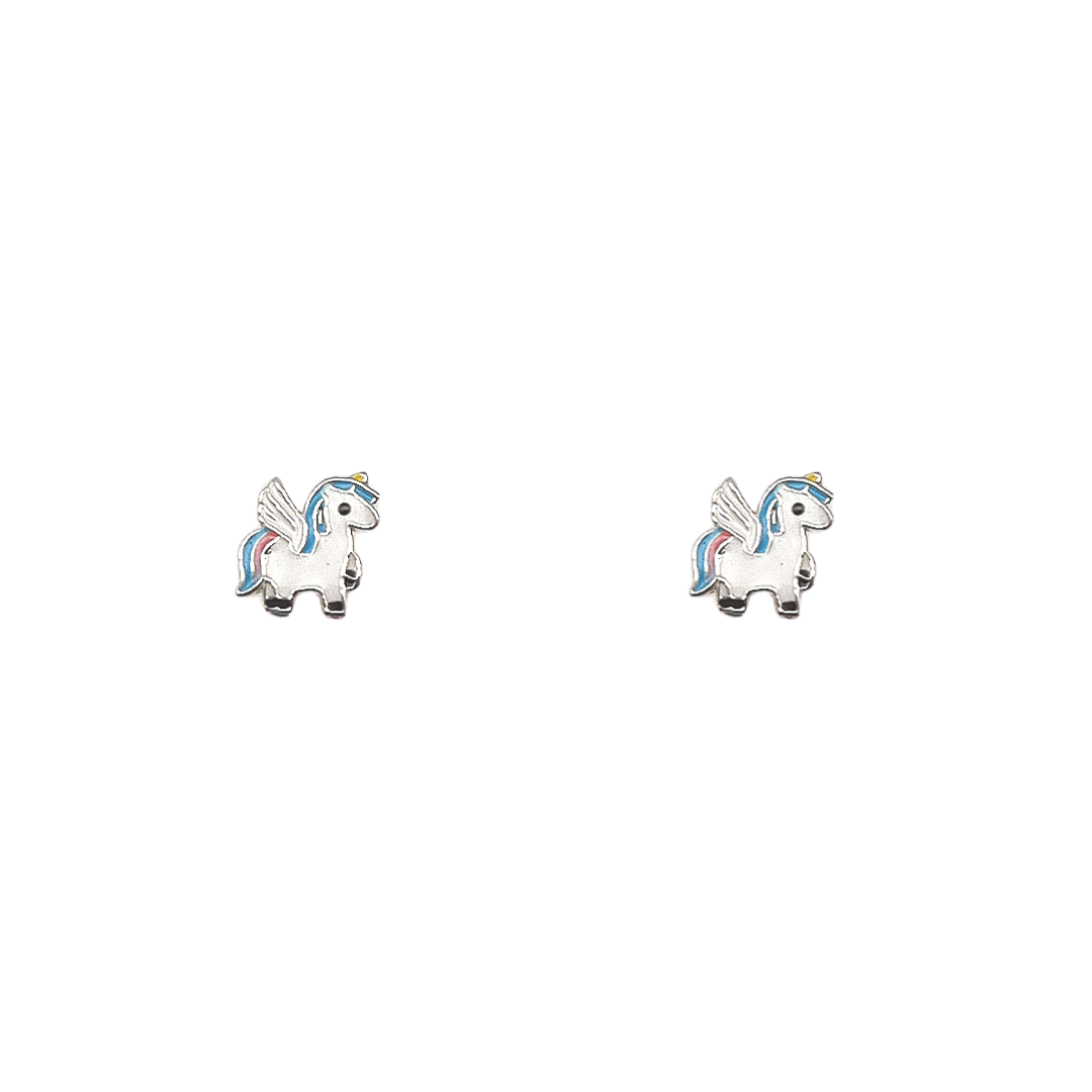 Sterling Silver 'Mystic' Unicorn Earrings