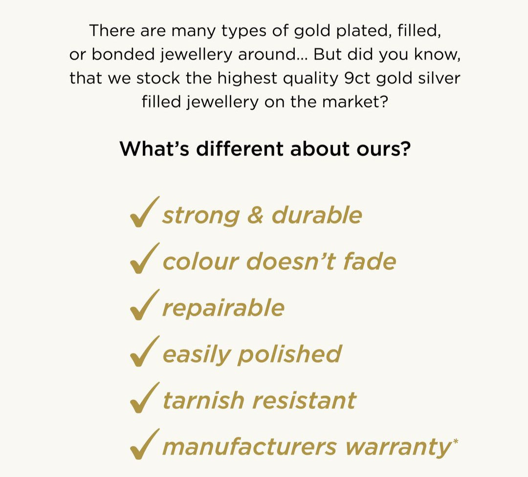 9k Yellow Gold Silver Filled Half Round 6mm Bangle