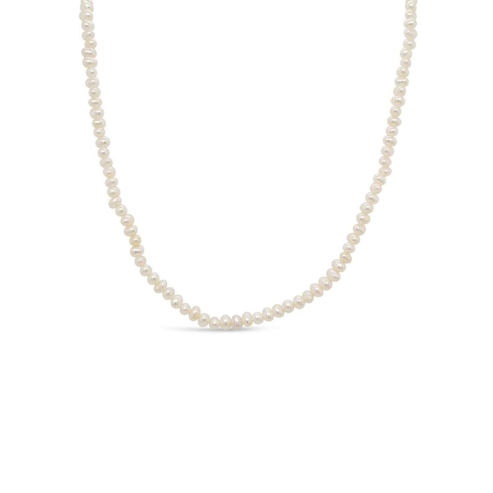Sterling Silver 'Serene' Micro Pearl Necklace