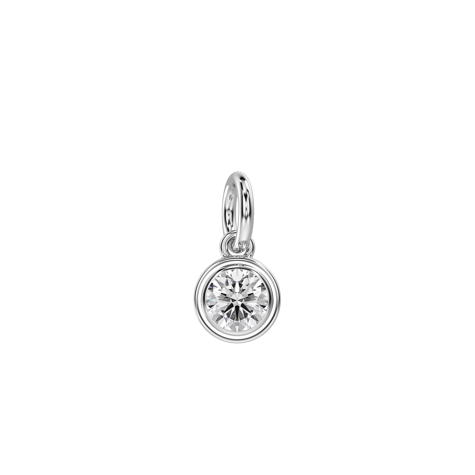 Love in a Jewel Solitaire Charm
