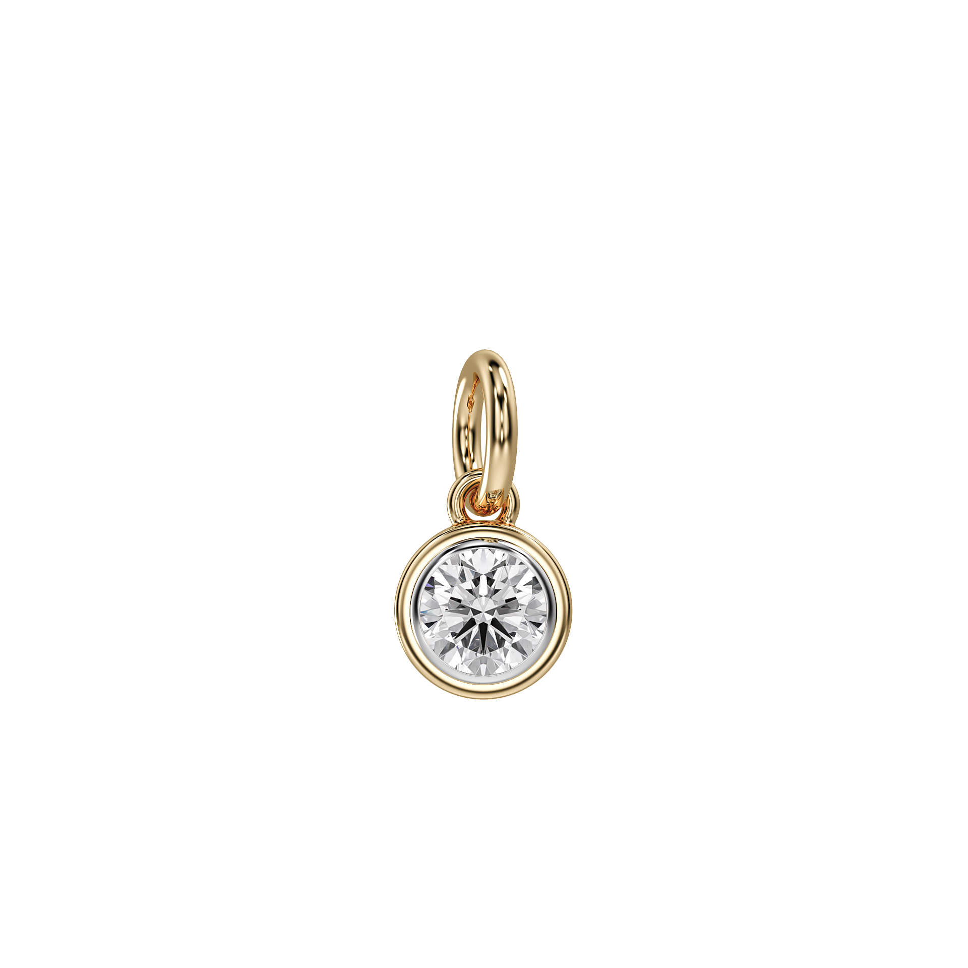 Love in a Jewel Solitaire Charm