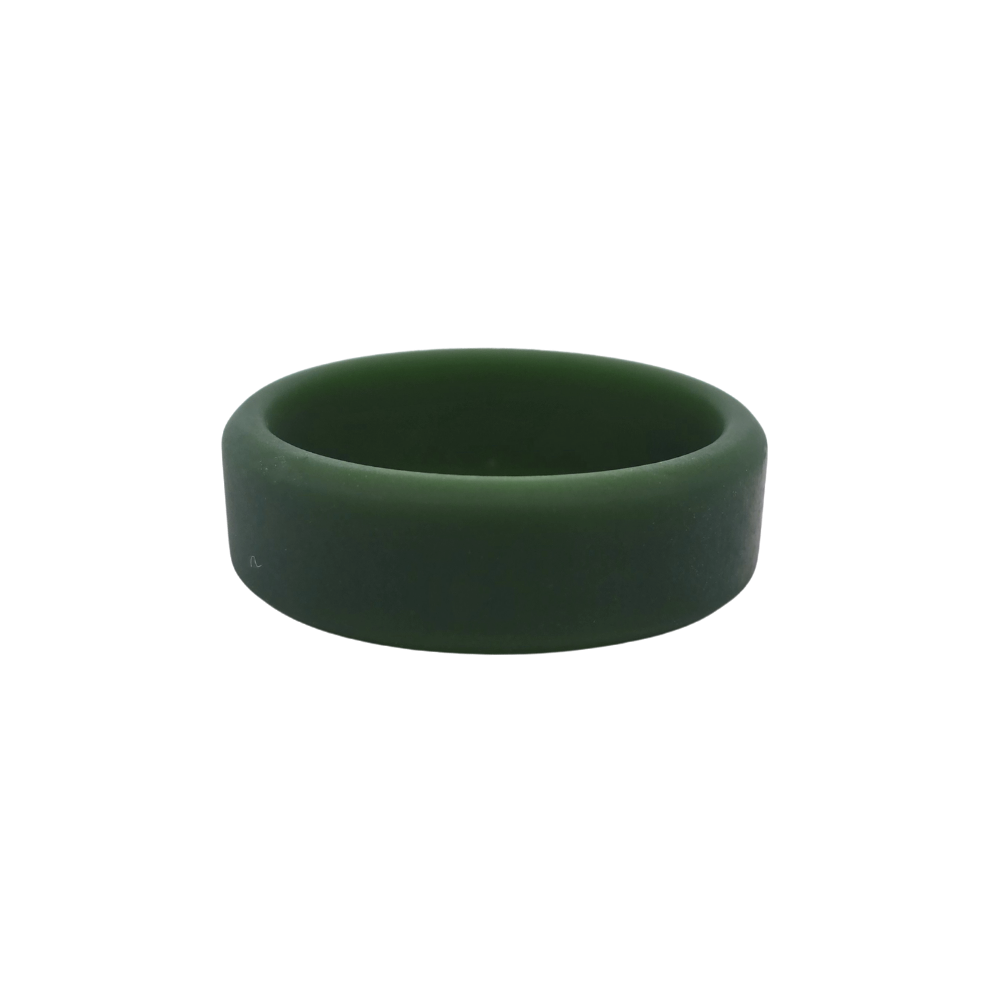 Verdant Flat Beveled Edge Silicone Band