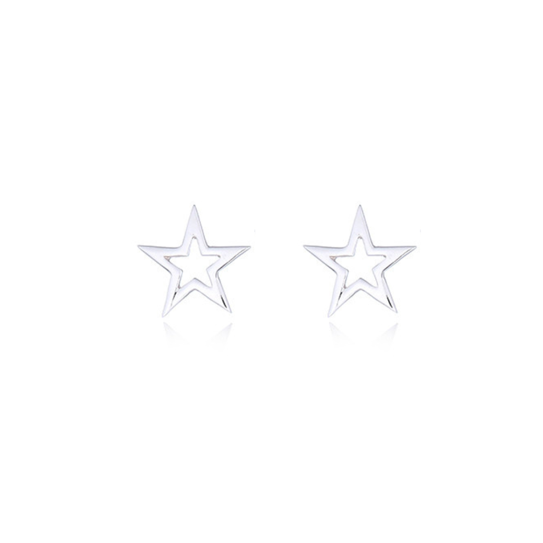 Sterling Silver Star Earrings