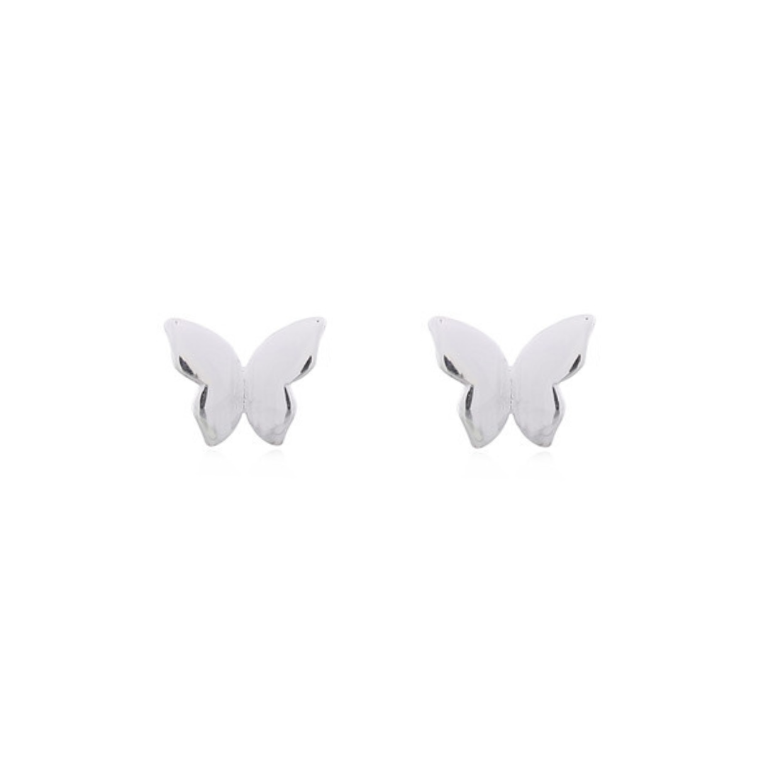 Sterling Silver Butterfly Stud Earrings