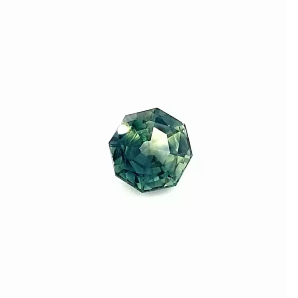 0.97ct Octagonal Natural Blue Green Australian Sapphire (Loose)