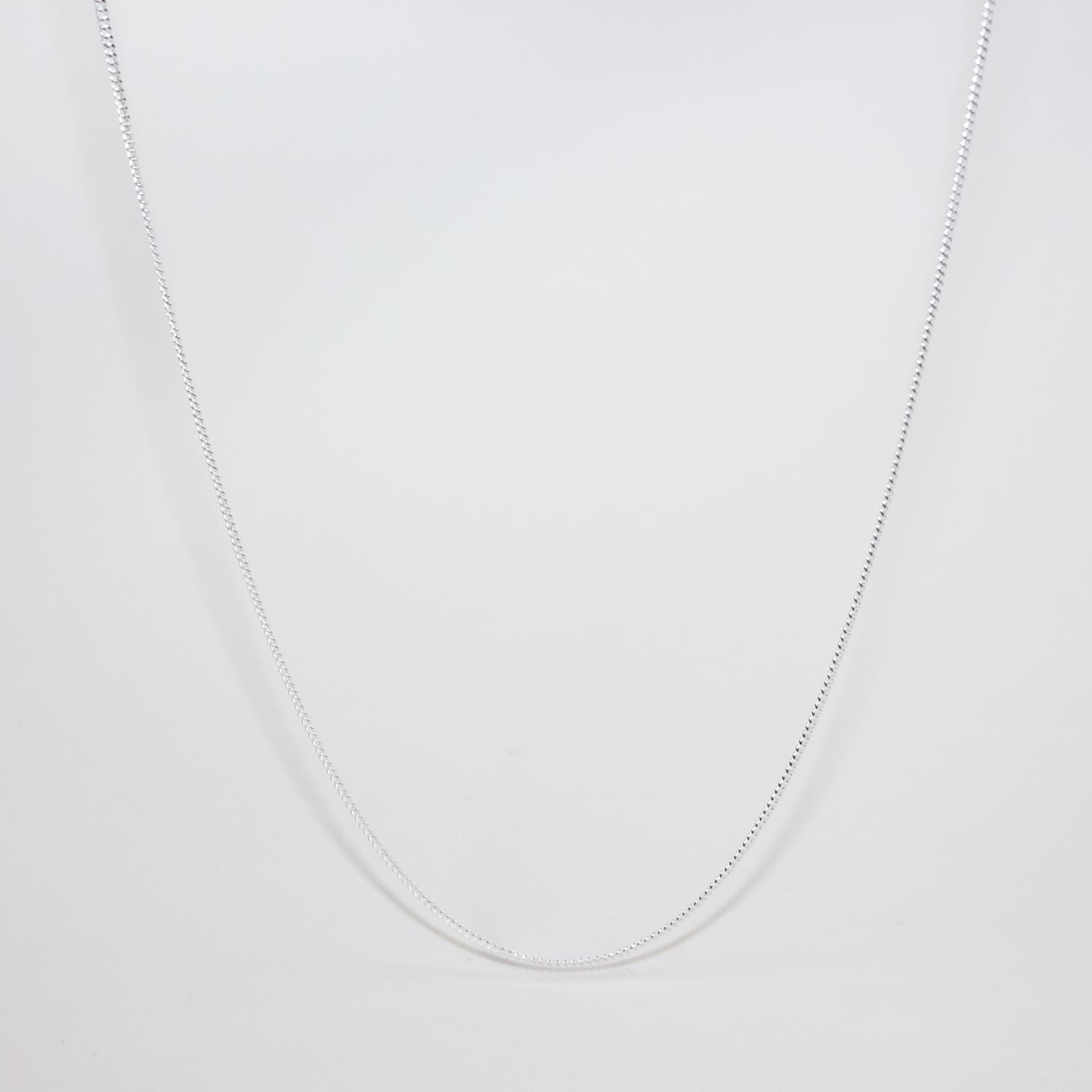 Sterling Silver Diamond Cut Curb Chain