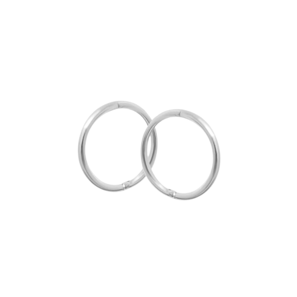 Sterling Silver 14mm Sleeper Earrings