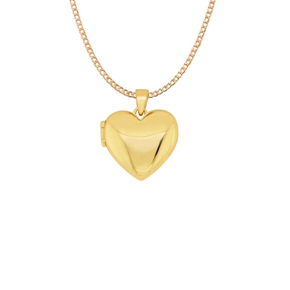 9k Yellow Gold Heart Locket Pendant Pendant